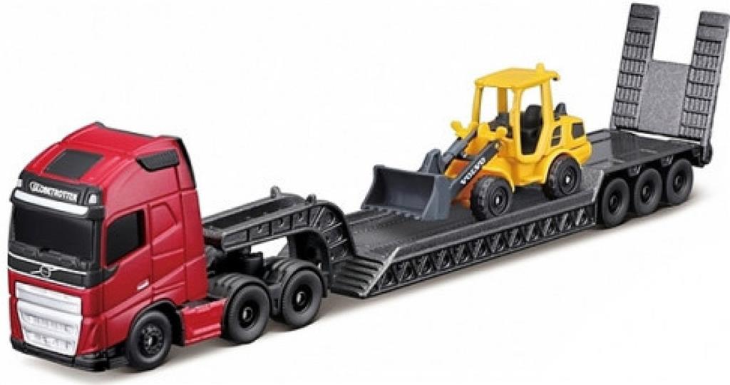 ماشین فلزی مایستو ولوو FH16 با لودر چرخ دار ولو L25H Maisto Mini Work Machines volvo FH16 With Volvo L25H wheel loader 11541